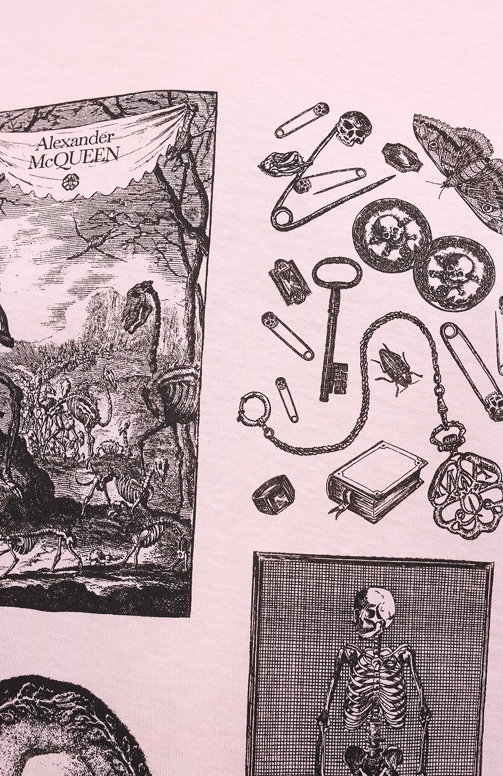 Хлопковая футболка ALEXANDER MCQUEEN розового цвета по цене 29050 руб., арт. 651389/QZACK, фото 5 Хлопковая футболка ALEXANDER MCQUEEN, арт. 651389/QZACK, фото 5