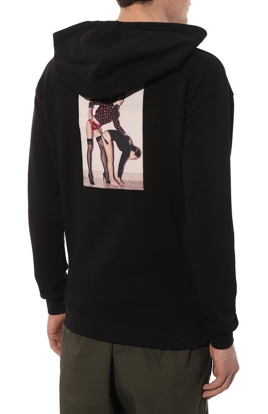 Хлопковое худи Limitato Чёрный, фото 4