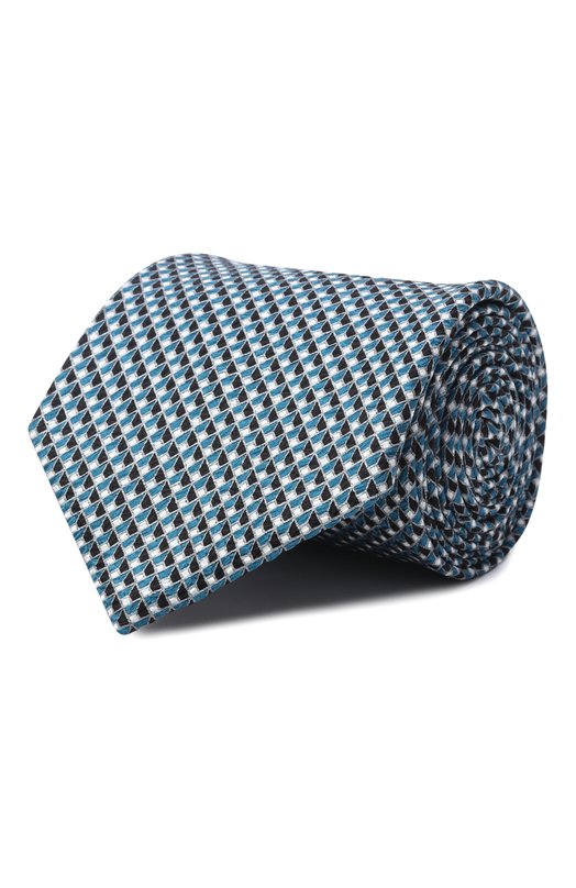 Шелковый комплект из галстука и платка Brioni 08A900/PD447 Голубой 08A900/PD447