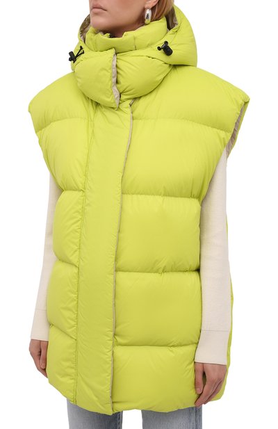 Двусторонний жилет MSGM салатового цвета по цене 62250 руб., арт. 3141MDH12RX 217702, фото 3 Двусторонний жилет MSGM, арт. 3141MDH12RX 217702, фото 3