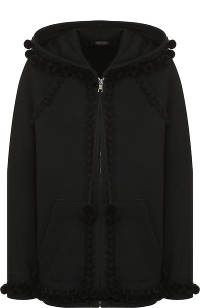 Женский хлопковый кардиган на молнии с капюшоном MARC JACOBS (THE), арт. M4007142
