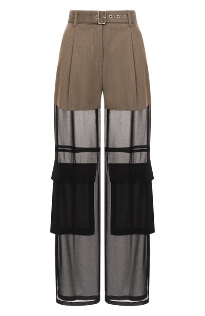 Женские брюки из шерсти и хлопка PINKO, арт. 104908/A2HC