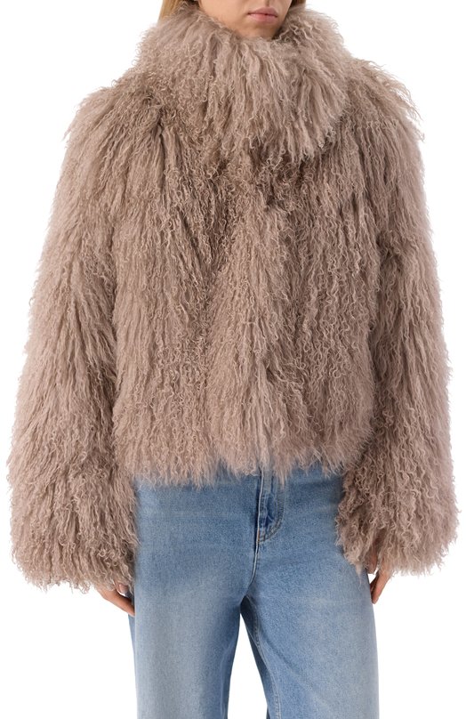 Шуба из овчины Jacob Lee WLC0098AW24TP Серый  WLC0098AW24TP Фото 3