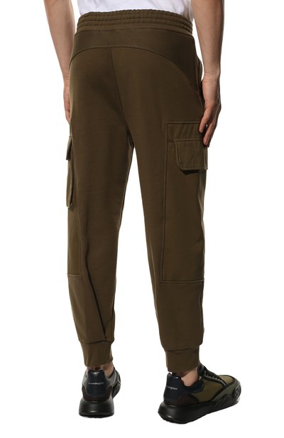Хлопковые джоггеры NEIL BARRETT хаки цвета по цене 55450 руб., арт. BJP019C S533S, фото 4 Хлопковые джоггеры NEIL BARRETT, арт. BJP019C S533S, фото 4