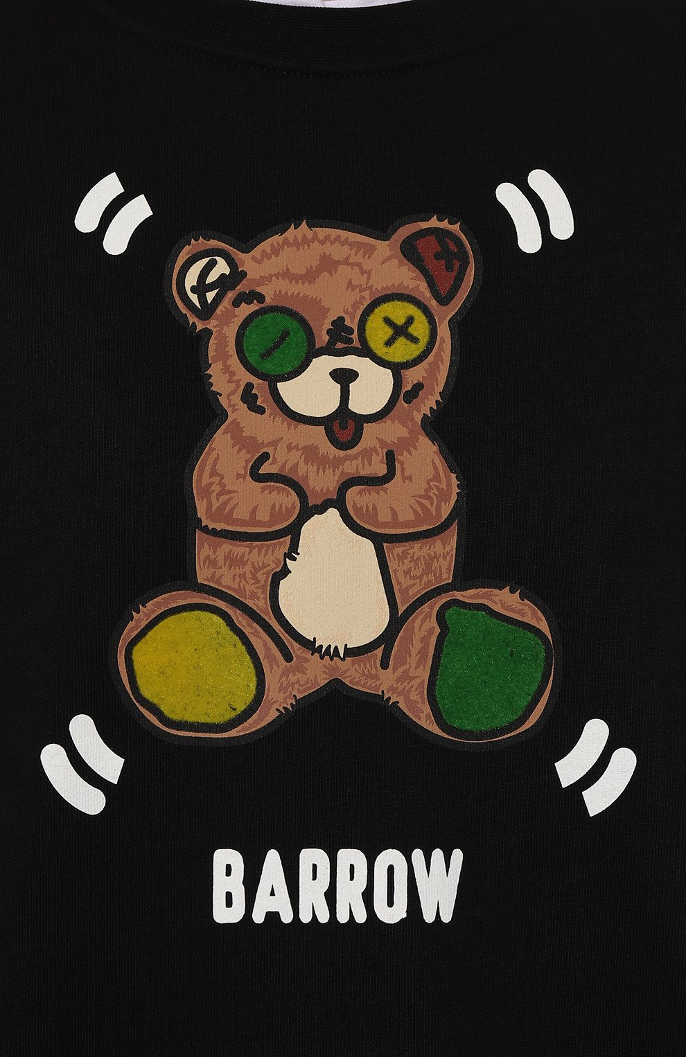 Хлопковый свитшот BARROW черного цвета по цене 20800 руб., арт. F4BWW0SW086, фото 5 Хлопковый свитшот BARROW, арт. F4BWW0SW086, фото 5