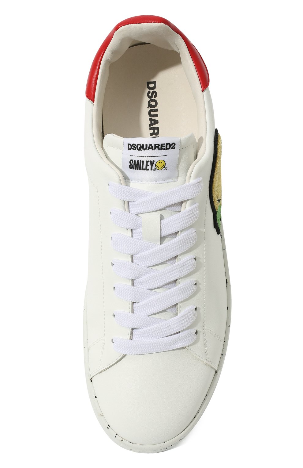 Кожаные кеды dsquared2 x smiley DSQUARED2, арт. SNM0175 05705356, фото 6