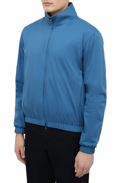 Двусторонний бомбер LORO PIANA бирюзового цвета по цене 222000 руб., арт. FAF8466, фото 3 Двусторонний бомбер LORO PIANA, арт. FAF8466, фото 3