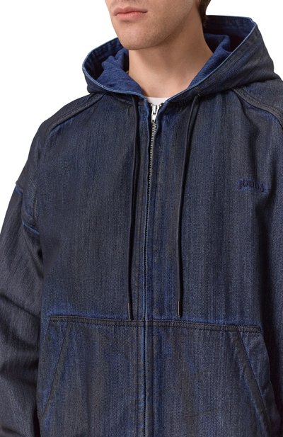 Джинсовый бомбер JUUN.J темно-синего цвета по цене 108500 руб., арт. JC5241P08P, фото 5 Джинсовый бомбер JUUN.J, арт. JC5241P08P, фото 5