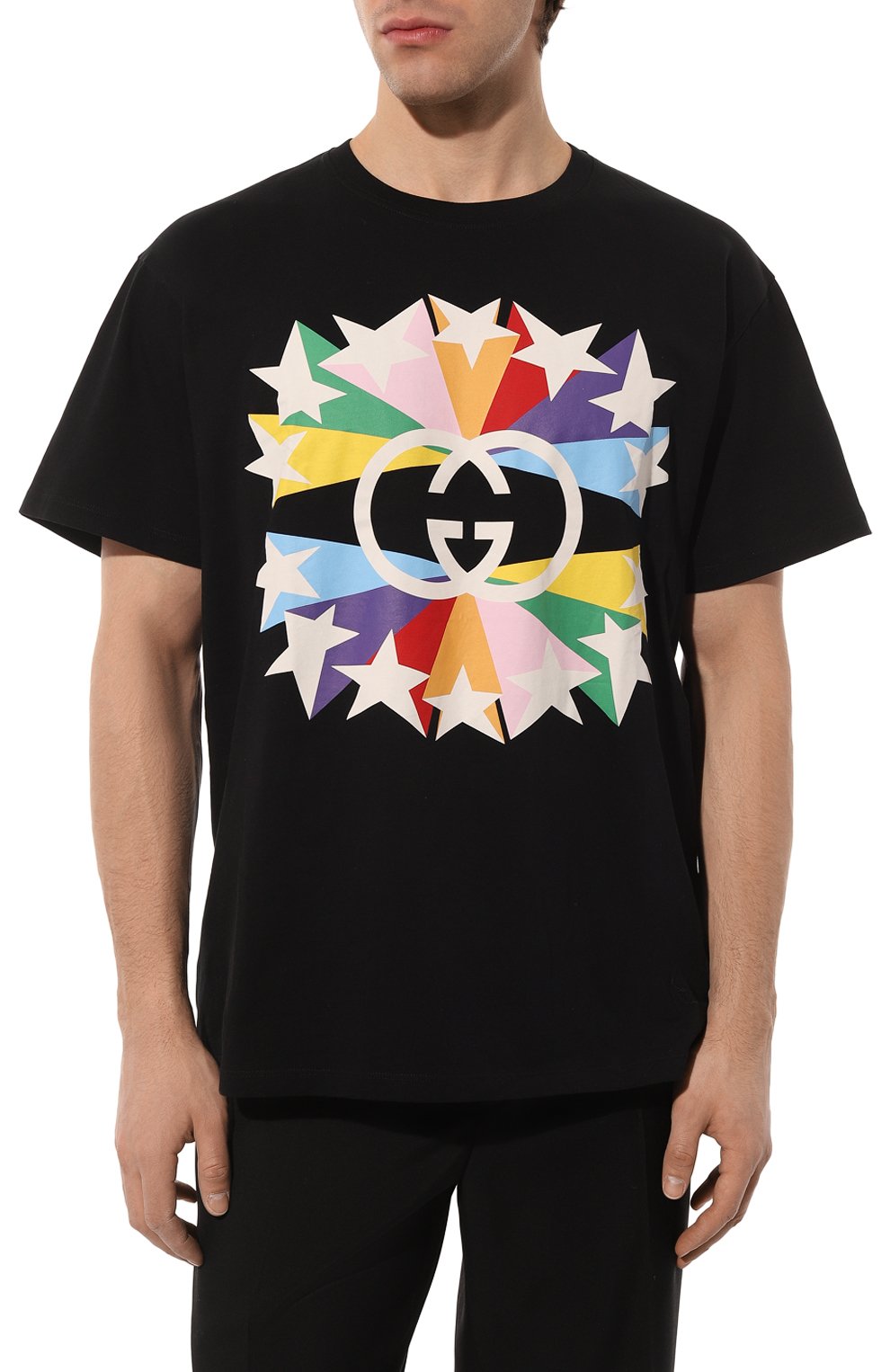 Хлопковая футболка GUCCI, арт. 548334 XJDNH, фото 3