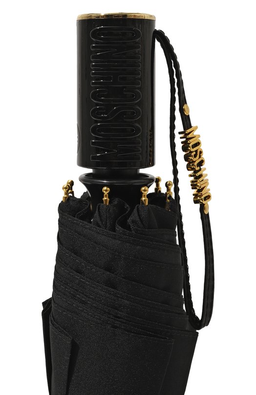 Складной зонт Moschino 8956 0PENCL0SE Чёрный  8956 0PENCL0SE Фото 6