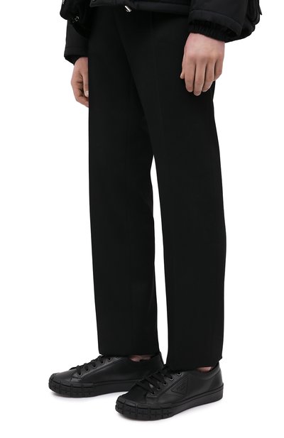 Кожаные кеды PRADA, арт. 2EG324-3LEN-F0002-A000, фото 3