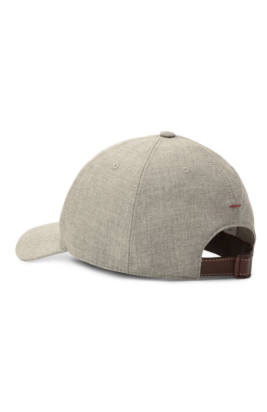 Шерстяная бейсболка Brunello Cucinelli MB4079850 Серый  MB4079850 Фото 3