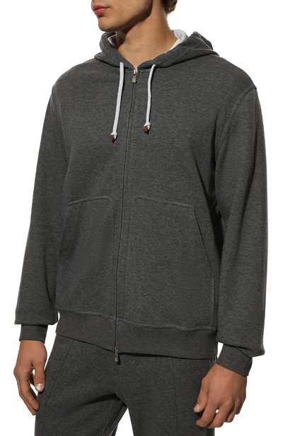 Хлопковая толстовка BRUNELLO CUCINELLI, арт. M0T319069G, фото 3