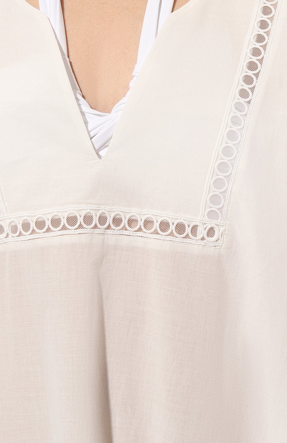 Туника LISE CHARMEL кремового цвета по цене 39650 руб., арт. ASB6663, фото 5 Туника LISE CHARMEL, арт. ASB6663, фото 5