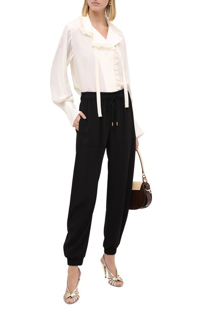 Джоггеры CHLOÉ черного цвета по цене 96500 руб., арт. CHC20APA61137, фото 2 Джоггеры CHLOÉ, арт. CHC20APA61137, фото 2