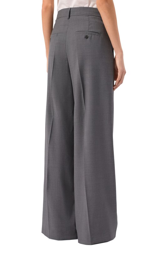 Шерстяные брюки Weekend Max Mara ADELFI Серый  ADELFI Фото 4