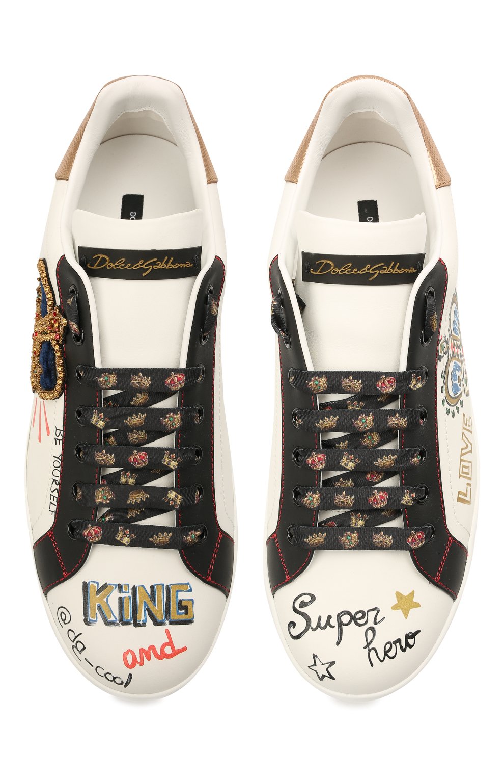 Комбинированные кеды portofino DOLCE & GABBANA, арт. CS1570/AZ268, фото 5