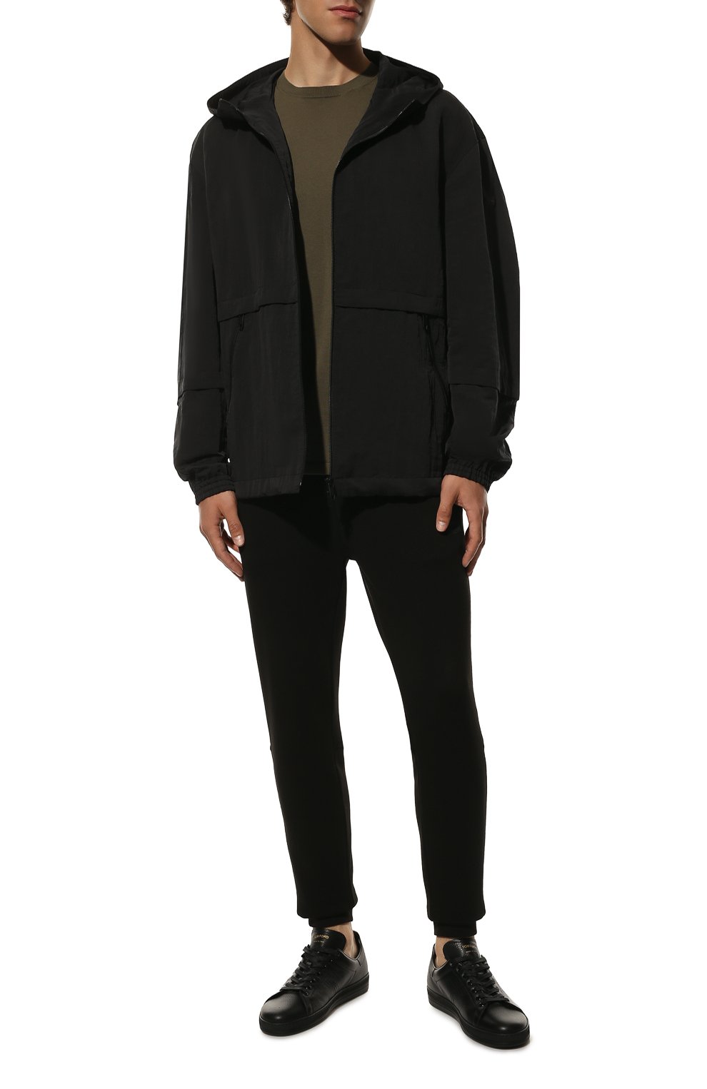 Хлопковые джоггеры BOSS черного цвета по цене 16000 руб., арт. 50468448, фото 2 Хлопковые джоггеры BOSS, арт. 50468448, фото 2