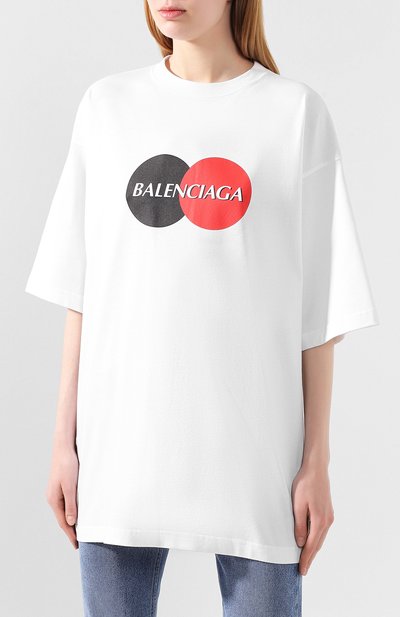 Хлопковая футболка BALENCIAGA, арт. 620941/TIV79, фото 3