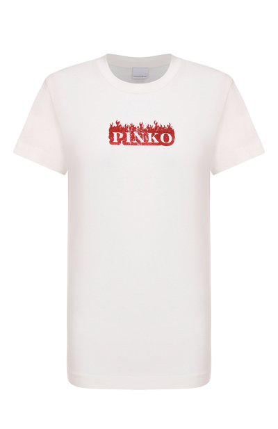 Женская хлопковая футболка PINKO, арт. 105050/A2D6