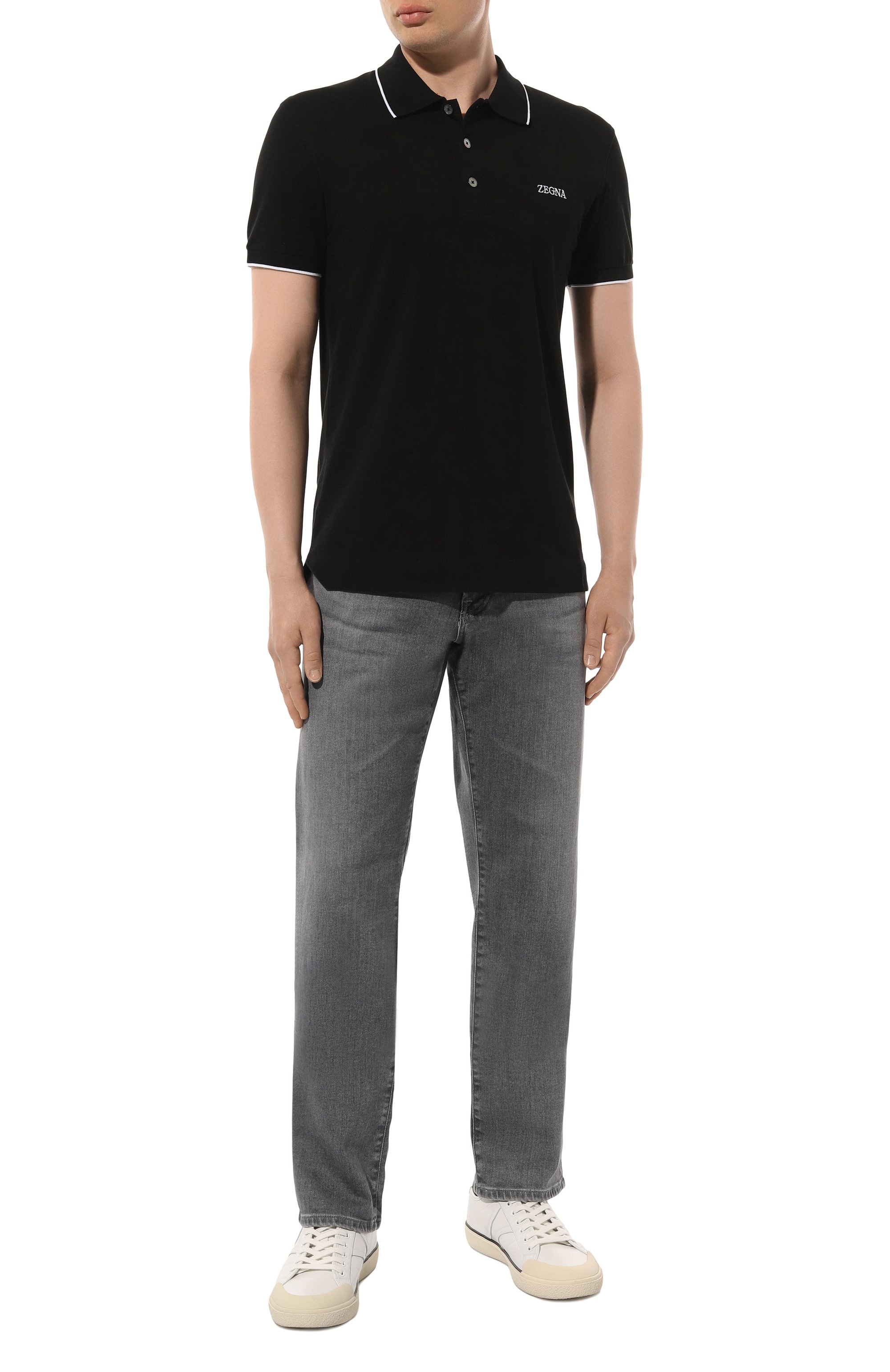 Хлопковое поло ZEGNA, арт. E7358A5/B746, фото 2