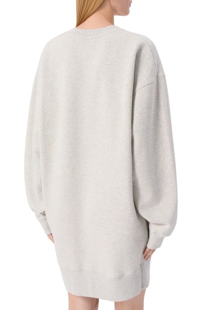 Хлопковое платье REPLAY серого цвета по цене 23500 руб., арт. W9224 .000.23942, фото 4 Хлопковое платье REPLAY, арт. W9224 .000.23942, фото 4