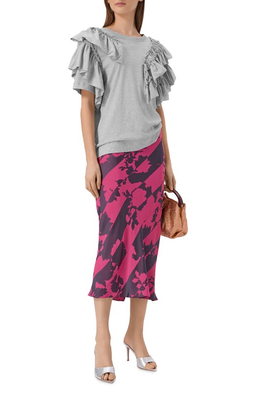 Хлопковая футболка Dries Van Noten 011143/3606 Серый  011143/3606 Фото 2