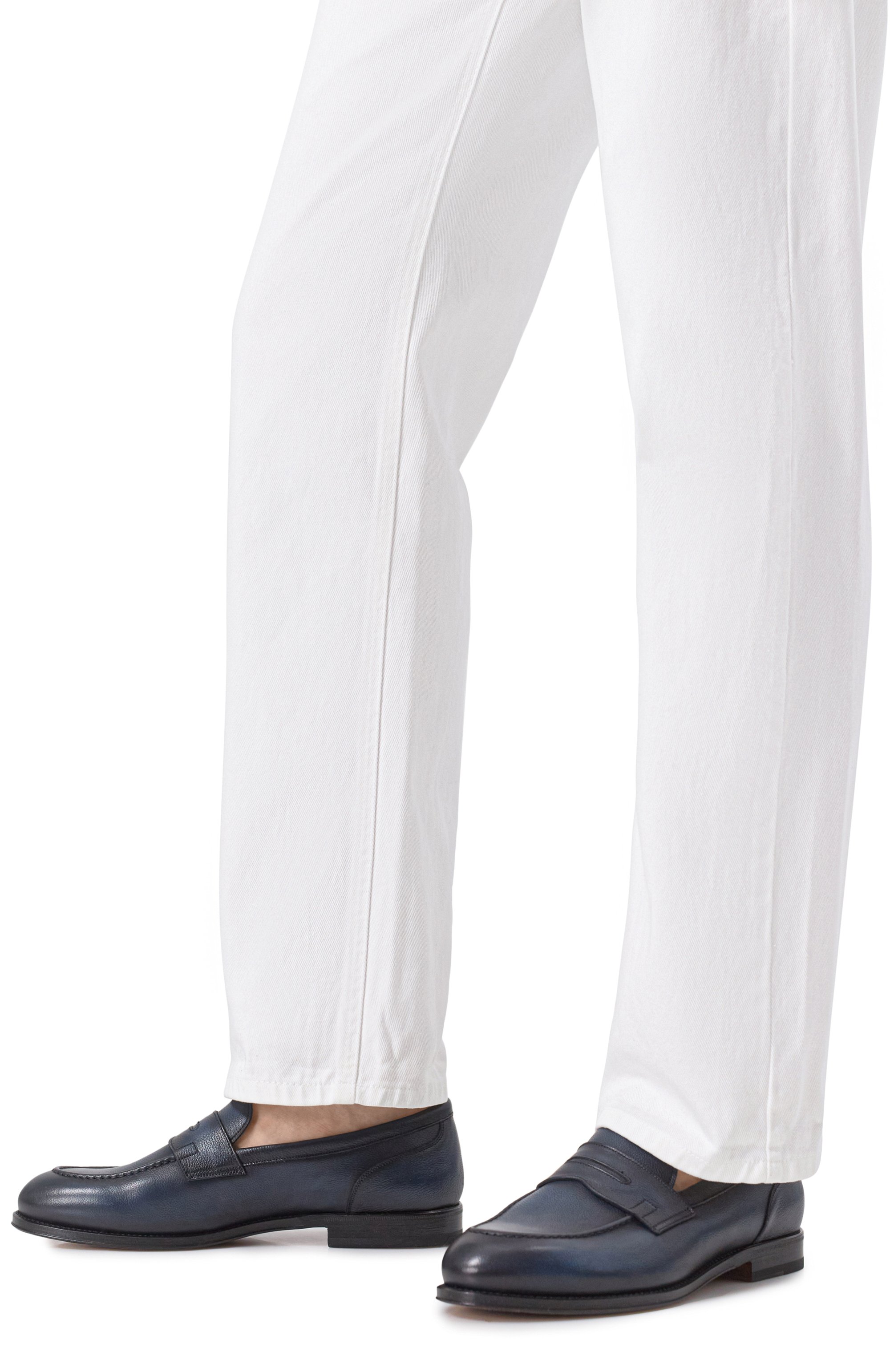 Кожаные пенни-лоферы W.GIBBS темно-синего цвета по цене 61550 руб., арт. 2366002/AMANDA, фото 3 Кожаные пенни-лоферы W.GIBBS, арт. 2366002/AMANDA, фото 3