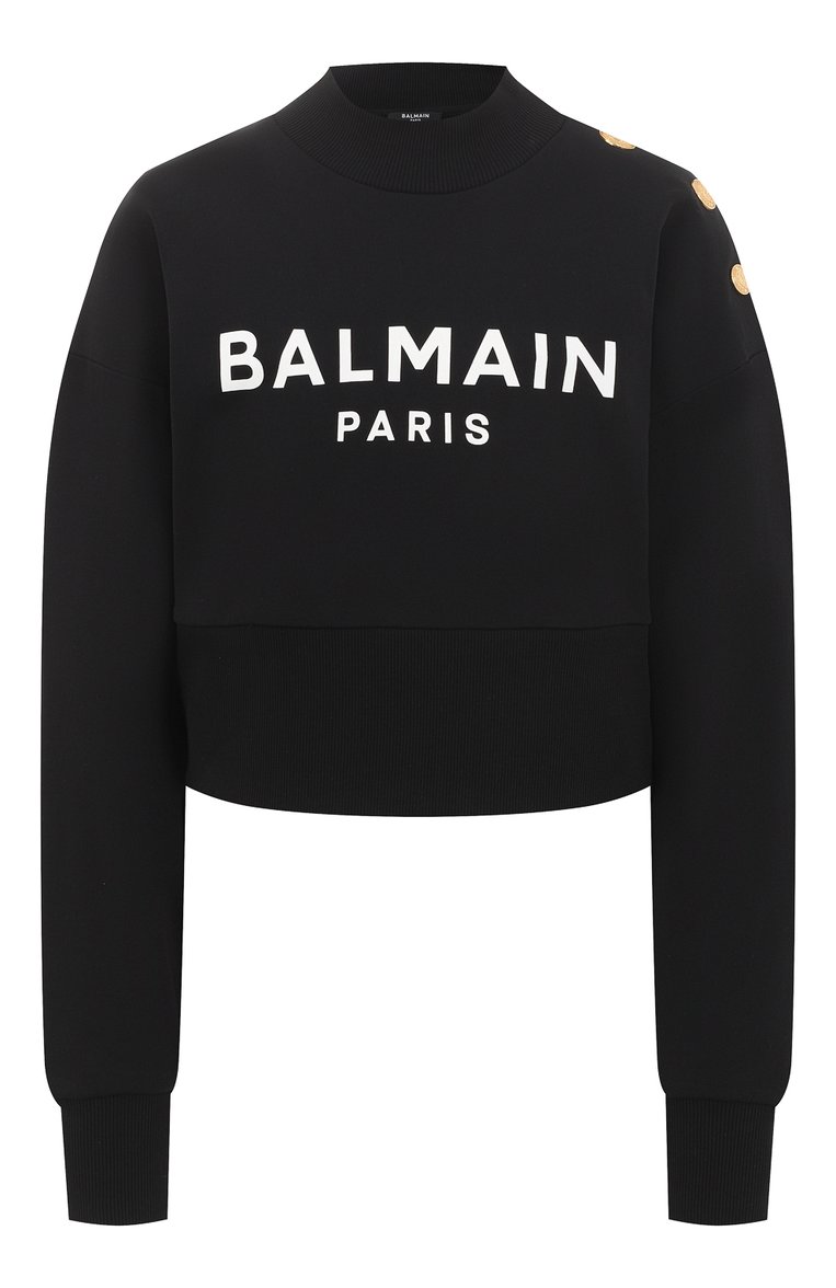Хлопковый свитшот BALMAIN, арт. AF1J0040BB02, фото 1