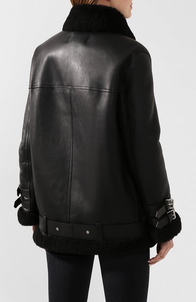 Дубленка с косой молнией ACNE STUDIOS, арт. 1AQ173, фото 4