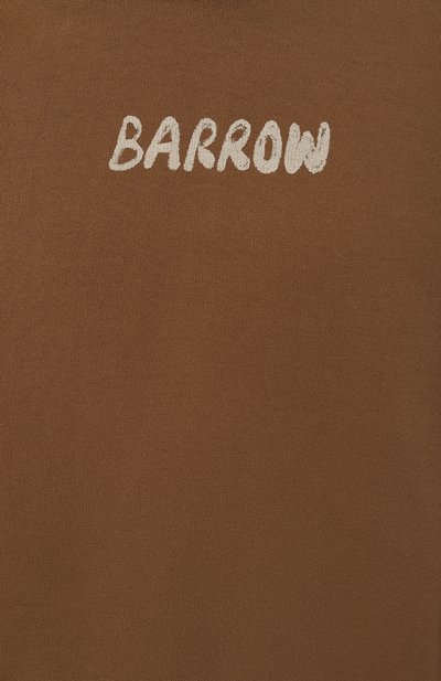 Хлопковое худи BARROW коричневого цвета по цене 20800 руб., арт. F4BWMAHS042, фото 5 Хлопковое худи BARROW, арт. F4BWMAHS042, фото 5