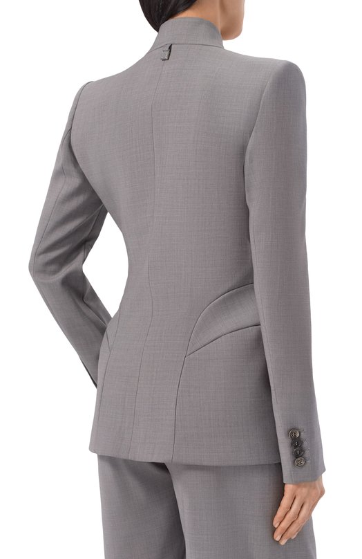 Шерстяной жакет Giuseppe di Morabito 06PSJA145 16327C Серый  06PSJA145 16327C Фото 4