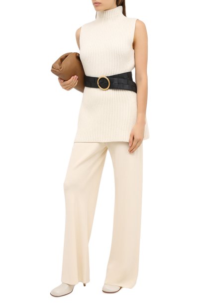 Шерстяной топ JIL SANDER белого цвета по цене 73400 руб., арт. JSPR754057-WRY20028, фото 2 Шерстяной топ JIL SANDER, арт. JSPR754057-WRY20028, фото 2
