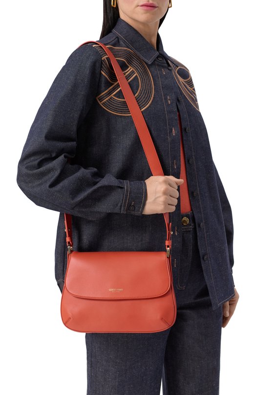 Сумка La Prima Soft small Giorgio Armani Y1B080/YZW4A Оранжевый  Y1B080/YZW4A Фото 2