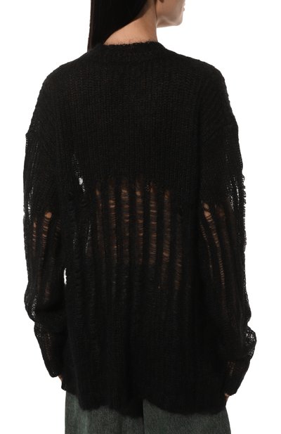 Свитер из шерсти и шелка ANN DEMEULEMEESTER, арт. 2402-W-KN09-KN044-099, фото 4