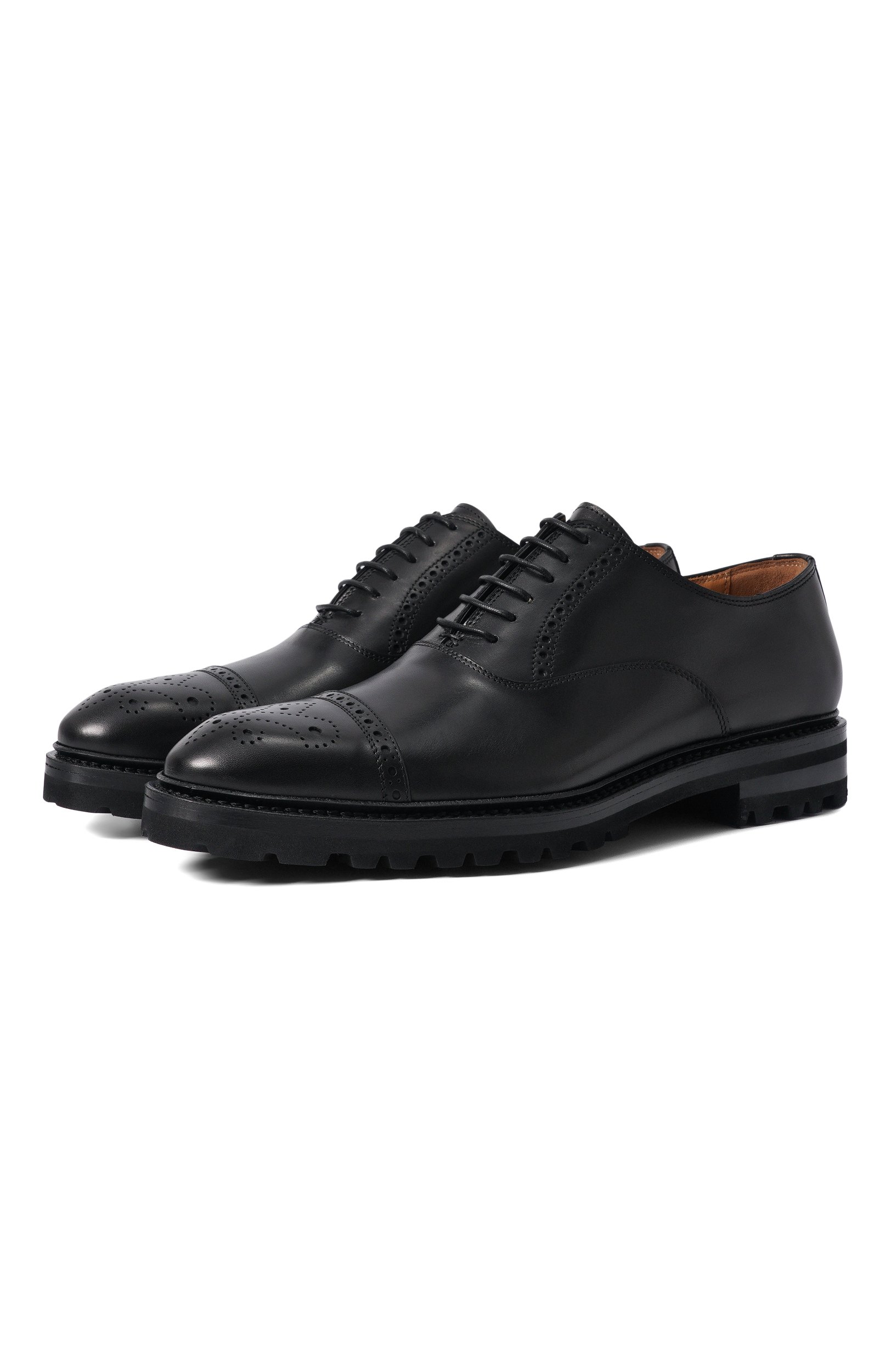 Кожаные оксфорды KITON, арт. USSA526N00100, фото 1