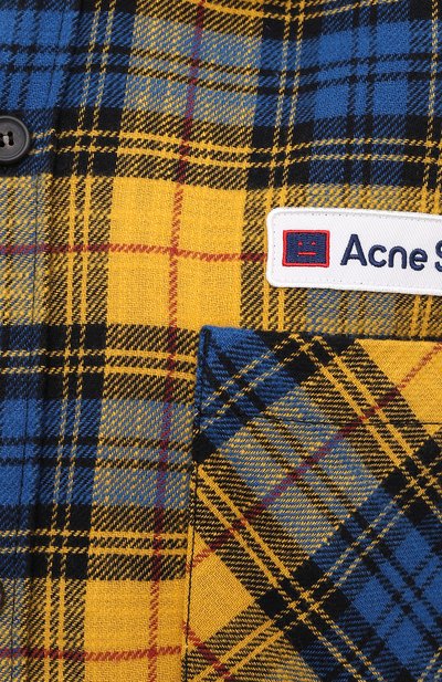 Хлопковая рубашка ACNE STUDIOS, арт. CB0023/W, фото 5