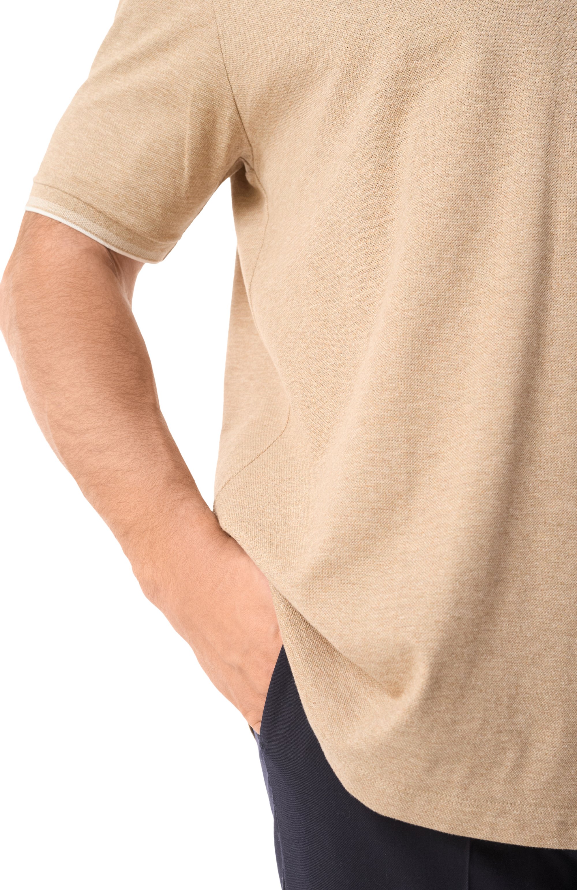 Хлопковое поло PAUL&SHARK бежевого цвета по цене 29650 руб., арт. 25411205/3XL, фото 5 Хлопковое поло PAUL&SHARK, арт. 25411205/3XL, фото 5