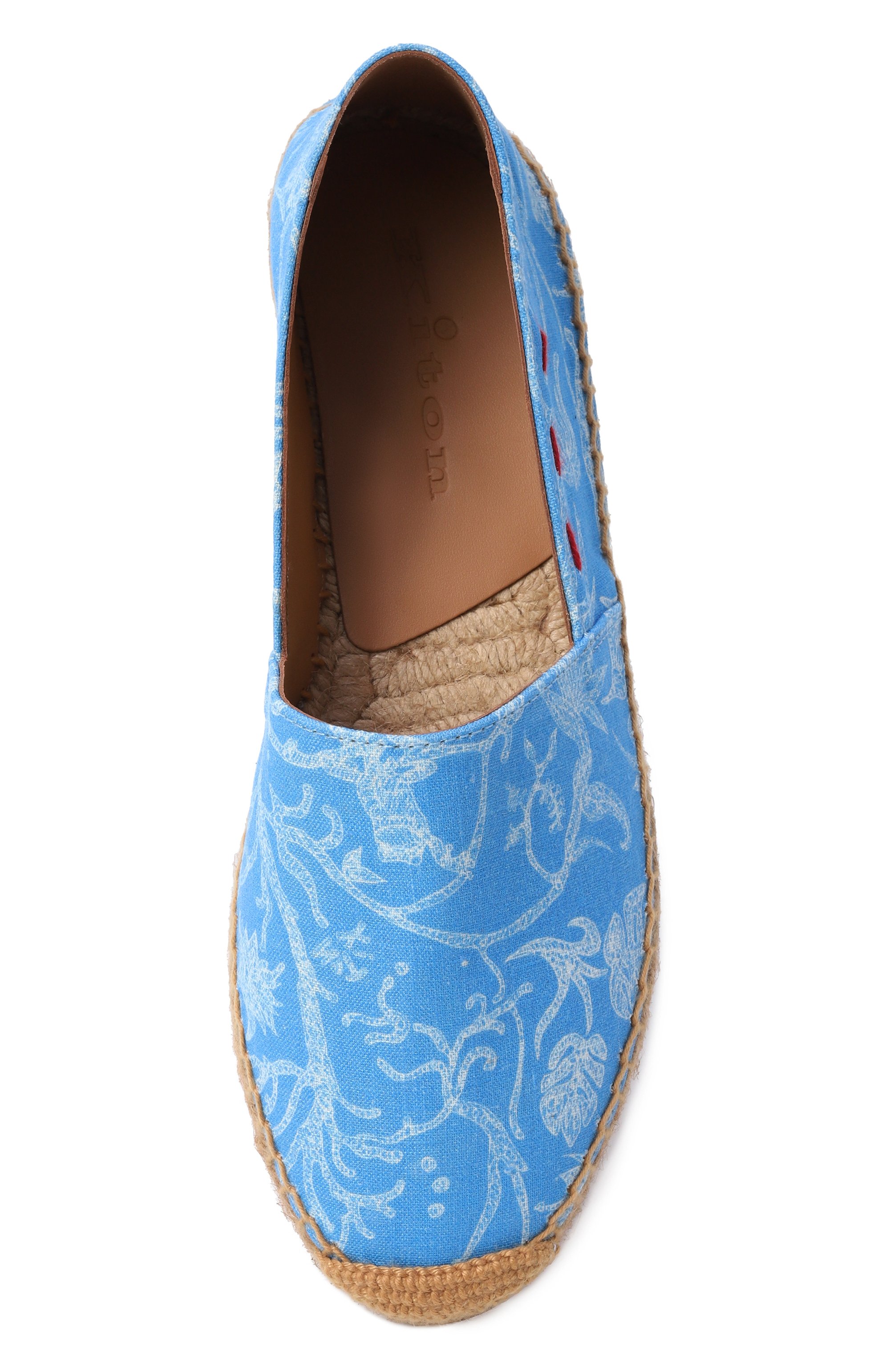 Текстильные эспадрильи KITON, арт. D61811N01418, фото 6