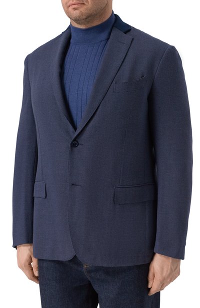 Пиджак из шерсти и шелка ZILLI, арт. MNP-G2W0S-36071/0001, фото 4