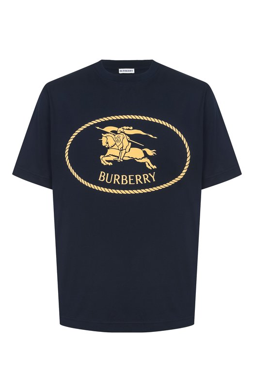 Хлопковая футболка Burberry 8110114 Синий 8110114