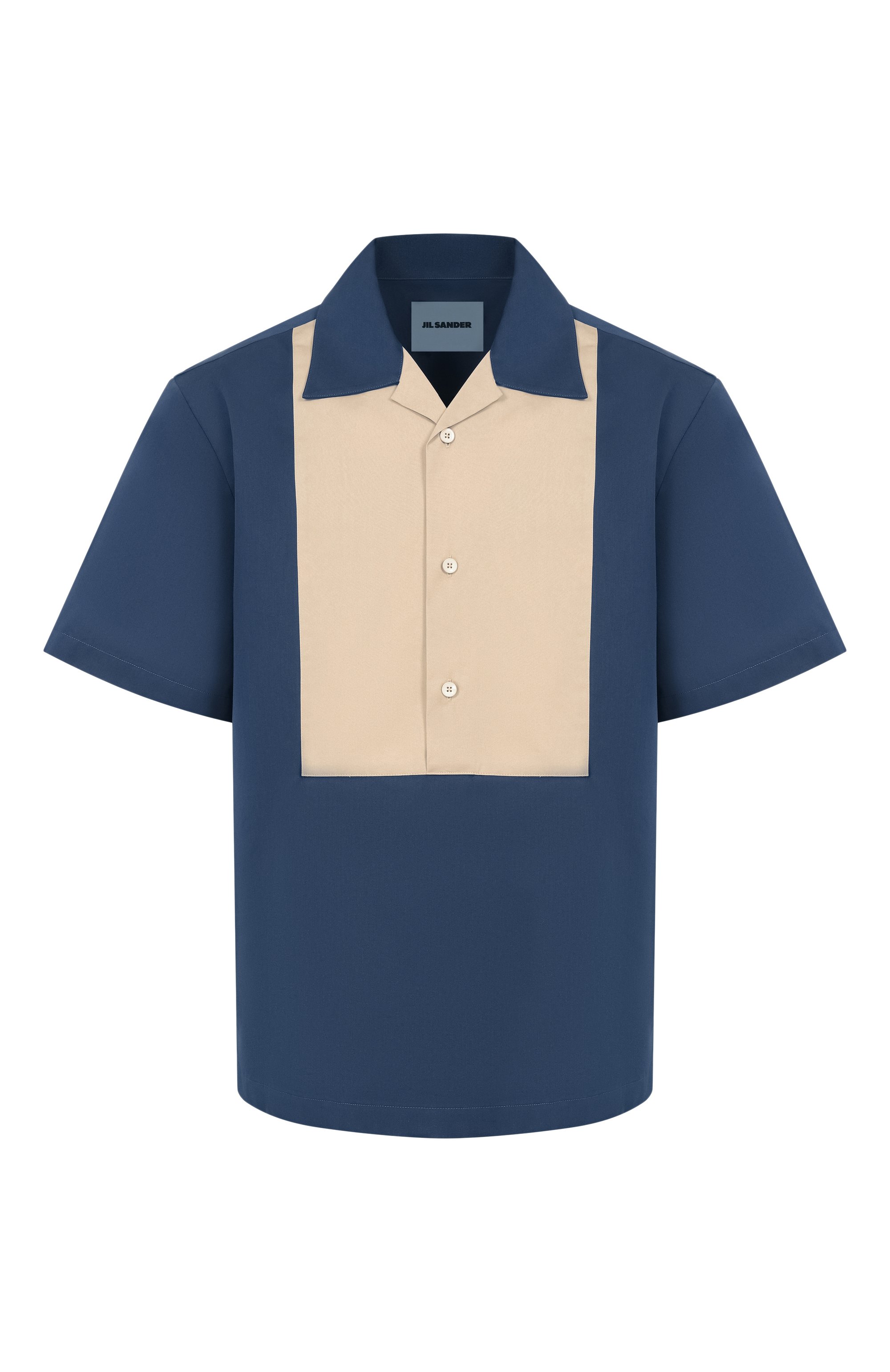 Рубашка из хлопка и шелка JIL SANDER, арт. J22DL0341/J45266, фото 1