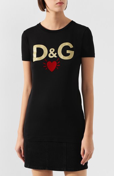 Хлопковая футболка DOLCE & GABBANA, арт. F8H32T/G7TLB, фото 3