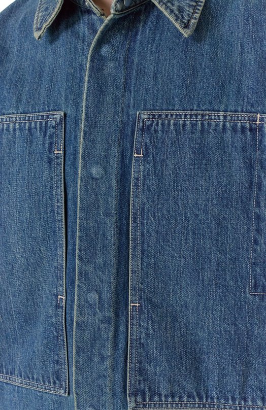 Джинсовая рубашка Jil Sander J47DL0168-J45291 Синий  J47DL0168-J45291 Фото 5