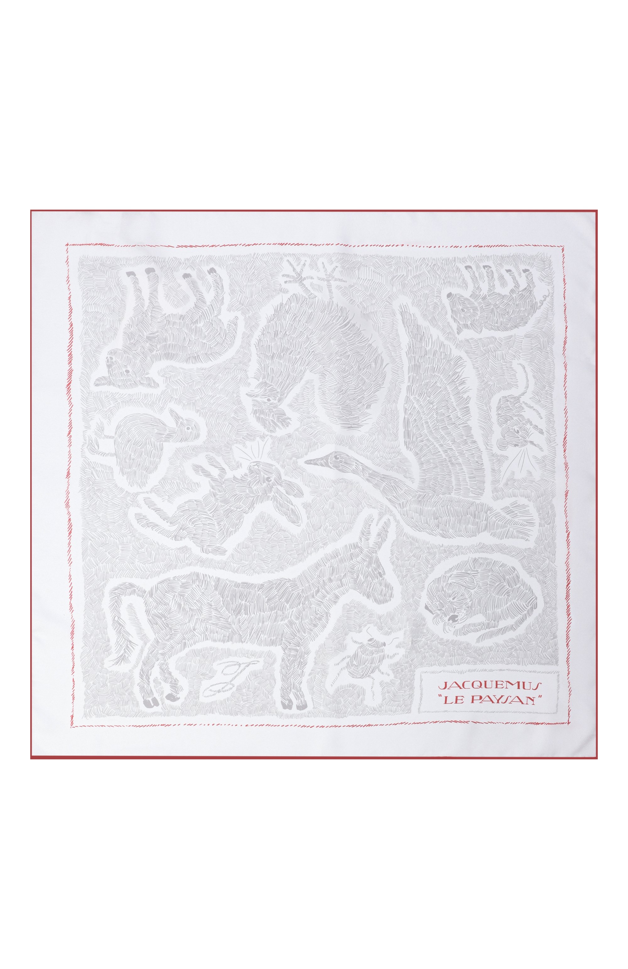 Шелковый платок JACQUEMUS, арт. 25HACU00824/AW00263, фото 4