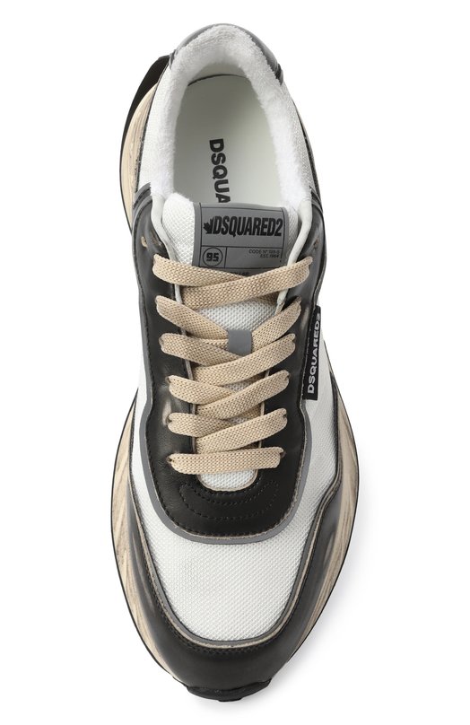 Комбинированные кроссовки Sprinter Dsquared2 SNM0401/Y7708184 Чёрно-белый  SNM0401/Y7708184 Фото 6