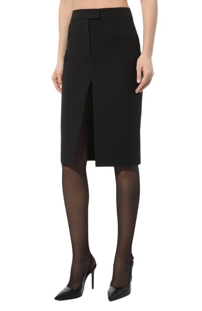 Шерстяная юбка BORNE BOURGEOIS черного цвета по цене 41700 руб., арт. SW-SK-BO-5006, фото 3 Шерстяная юбка BORNE BOURGEOIS, арт. SW-SK-BO-5006, фото 3