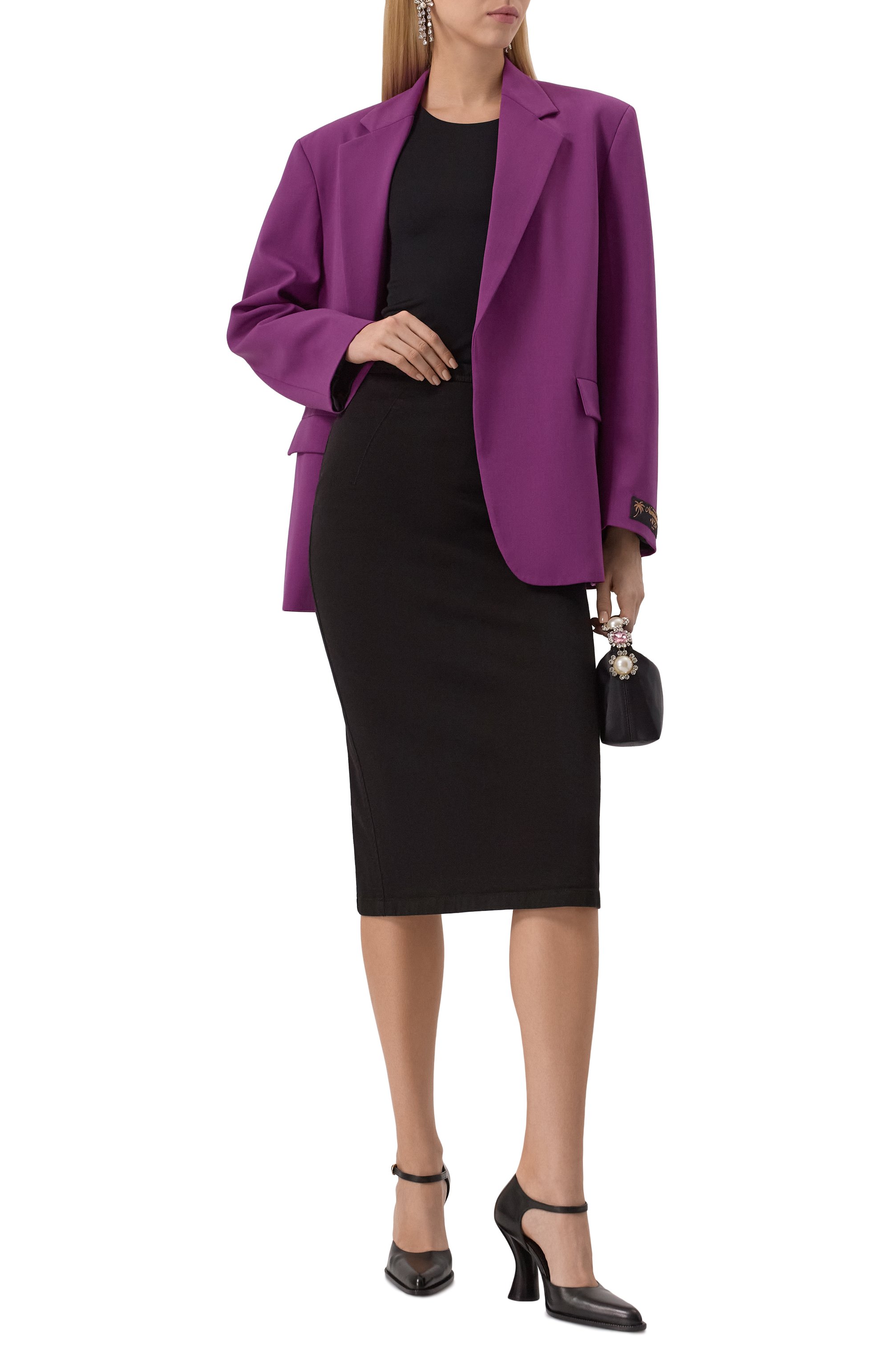 Хлопковая юбка N21 черного цвета по цене 42150 руб., арт. C011/0068, фото 2 Хлопковая юбка N21, арт. C011/0068, фото 2