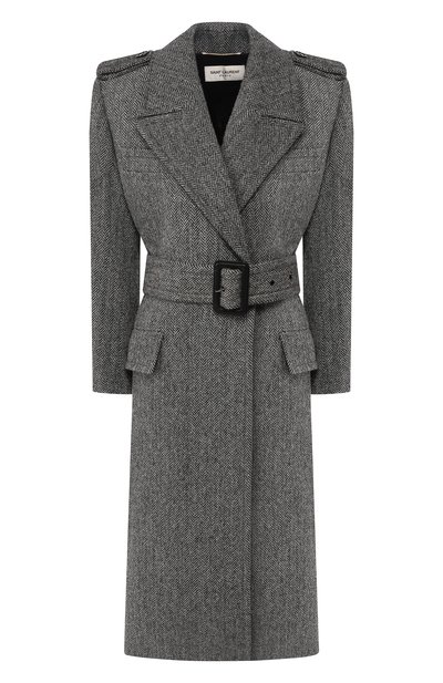 Женское шерстяное пальто SAINT LAURENT, арт. 605355/Y943J