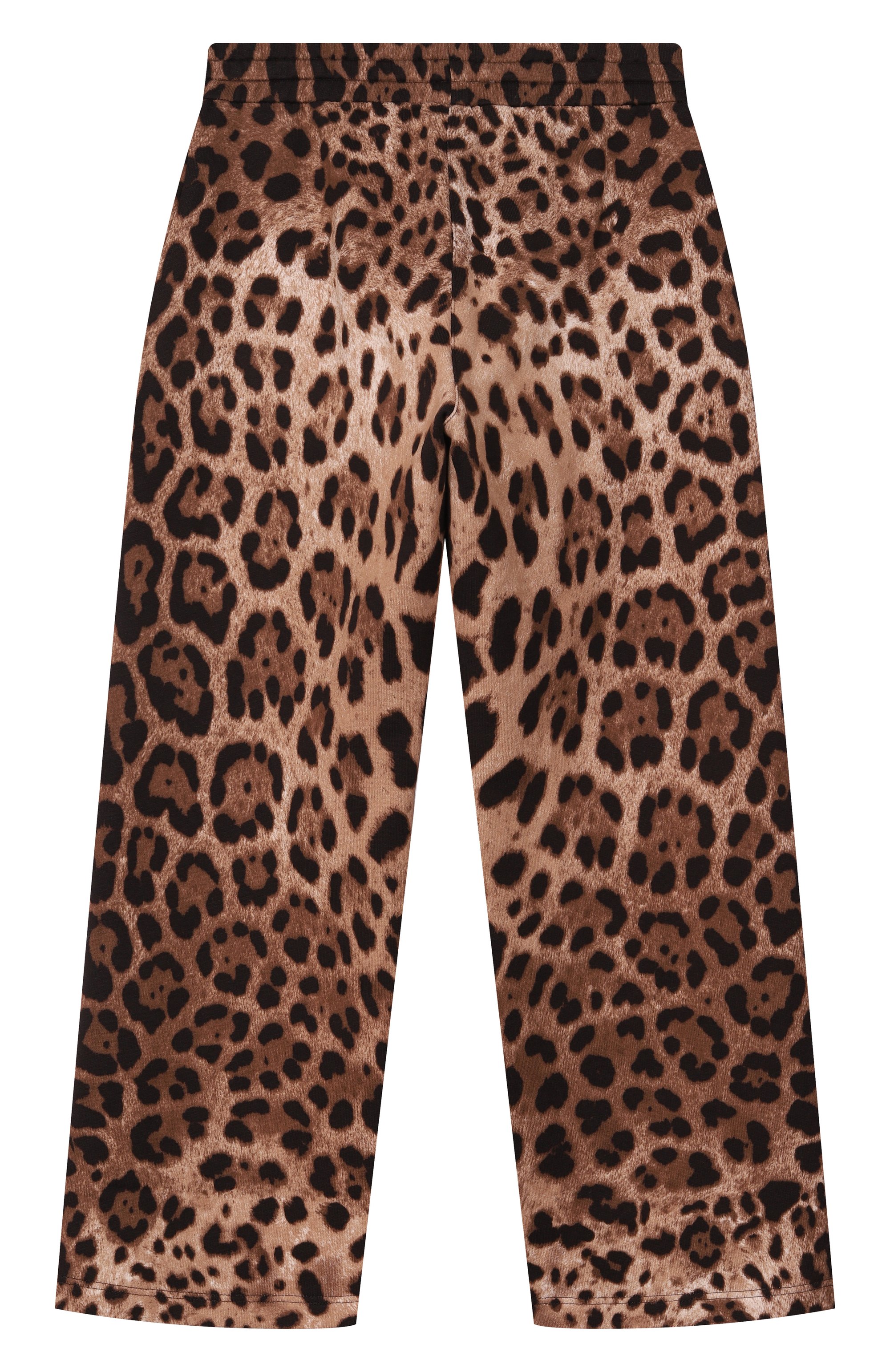 Хлопковые брюки DOLCE & GABBANA леопардового цвета по цене 59900 руб., арт. L5JPH8/HS7LD_001, фото 2 Хлопковые брюки DOLCE & GABBANA, арт. L5JPH8/HS7LD_001, фото 2
